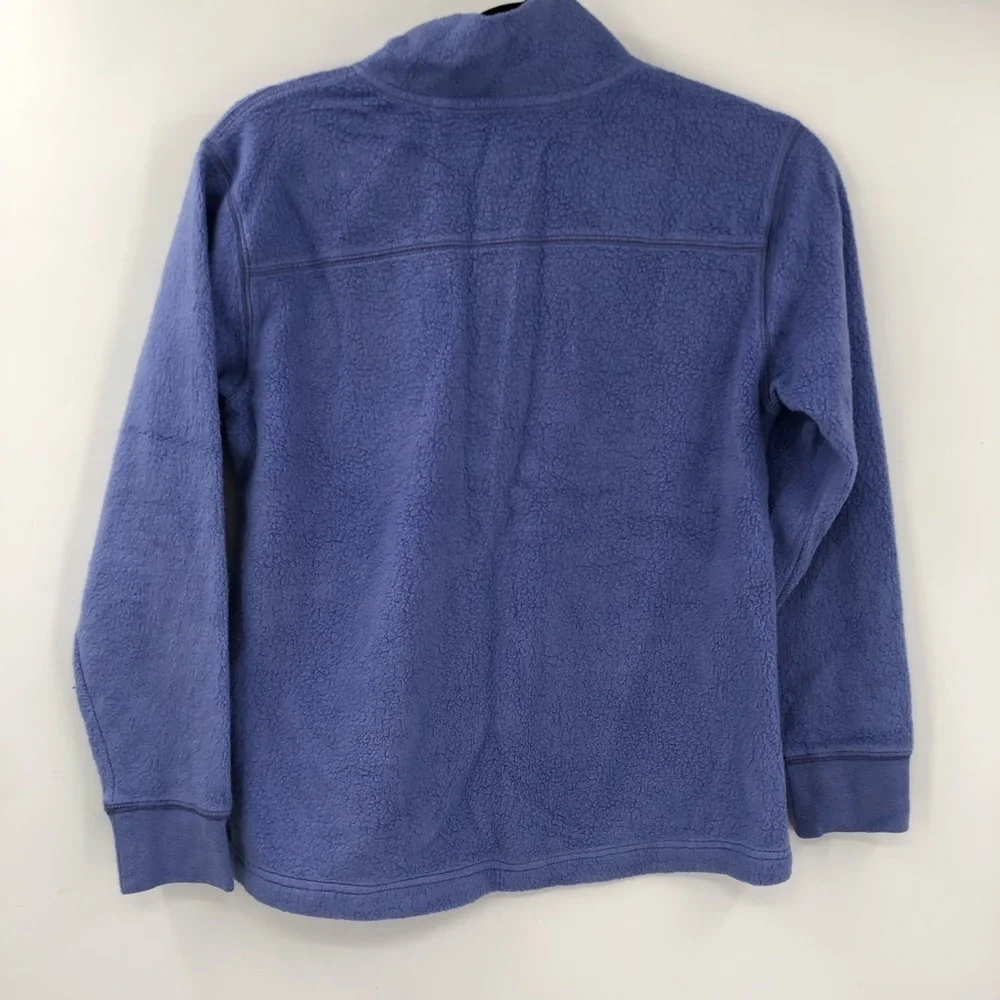 SOFT SURROUNDINGS Pullover Sweater 1/4 Button Periwinkle PXS Petite Women Soft